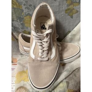 EUC Vans Old Skool‎ Tan Nugget Canvas Low Top Sneaker Women 9.5 Men 8